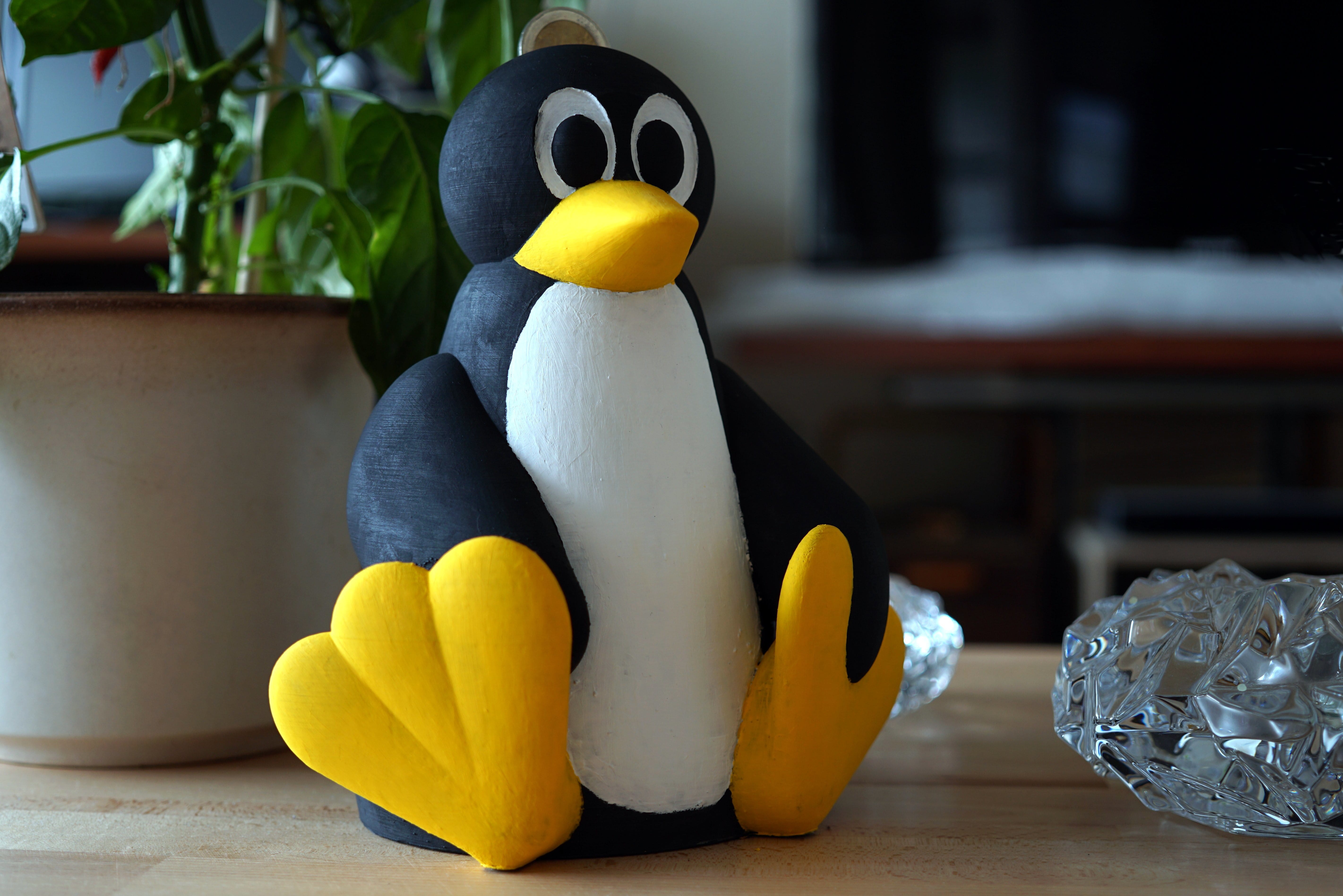 Finished painted Tux.